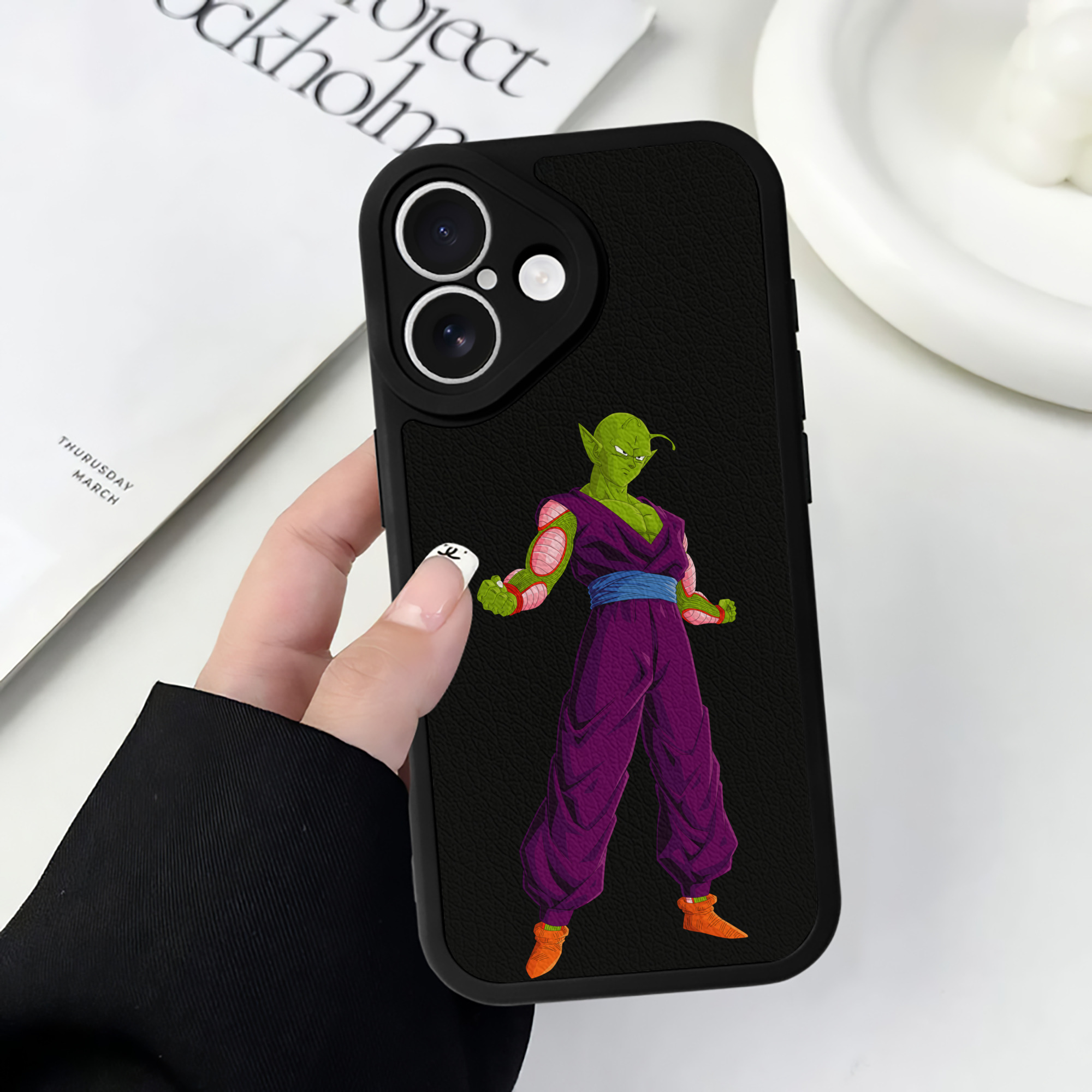 （画像用） ドラゴンボール ピッコロ DRAGON BALL Piccolo 【iPhone 16シリーズ対応】シリコンスマホケース（レザー調） 材質：シリコン
